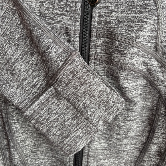 Lululemon Define Jacket Heathered Black Grey Full Zip Stretch Luon Sz 6 Running - Picture 5 of 11